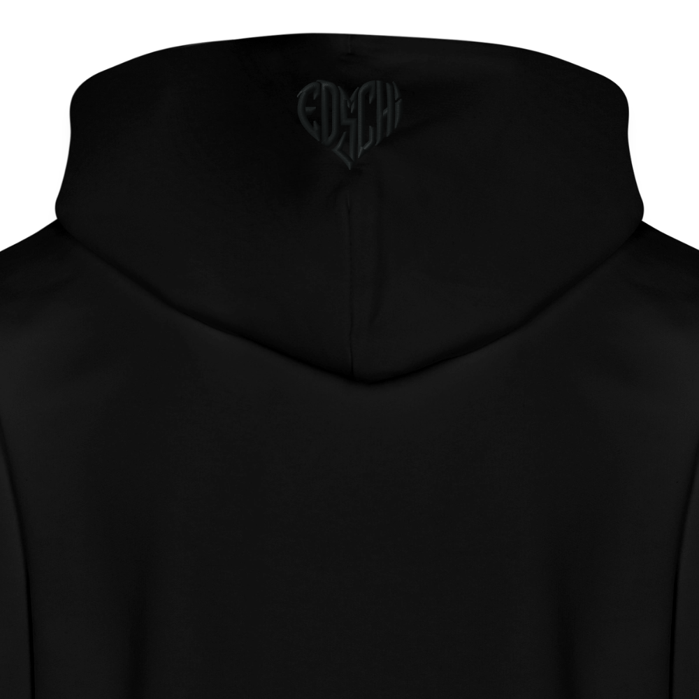 EDSCHI ZIP-HOODIE UNISEX - STICK SCHWARZ - Schwarz