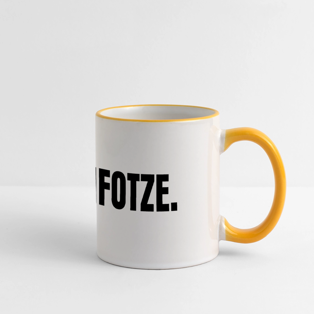 AF Tasse - Weiß/Gelb