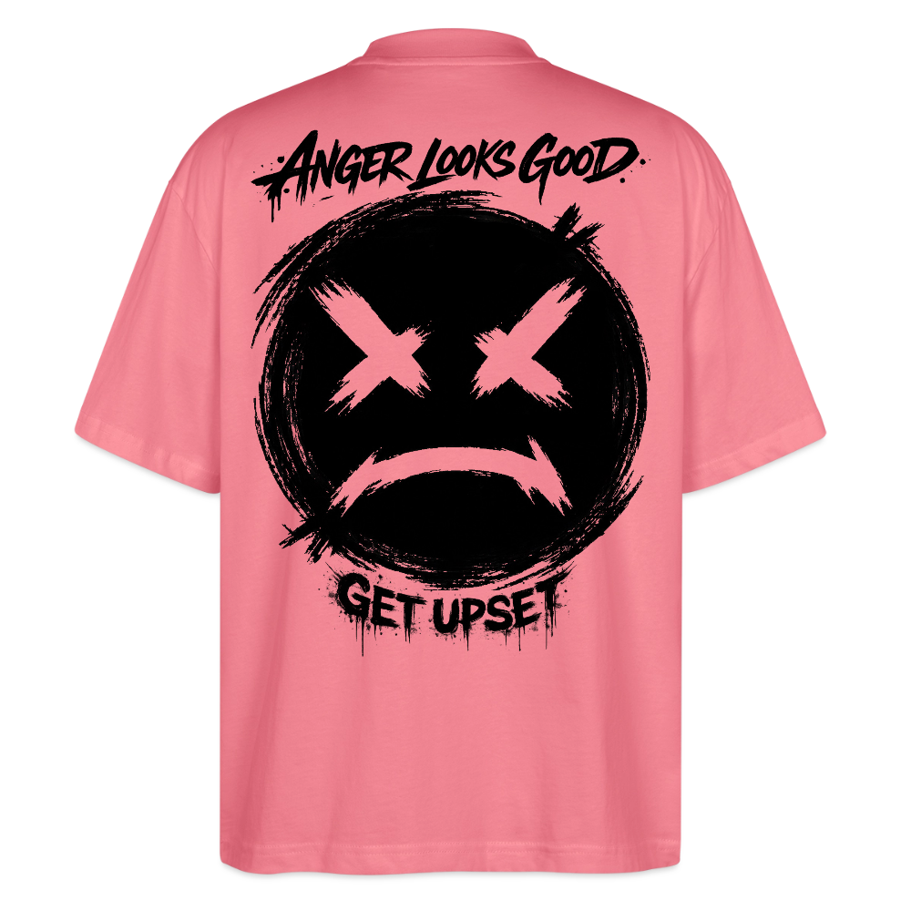 EDSCHI „ANGER LOOKS GOOD“ OVERSIZED T-SHIRT - Pink 