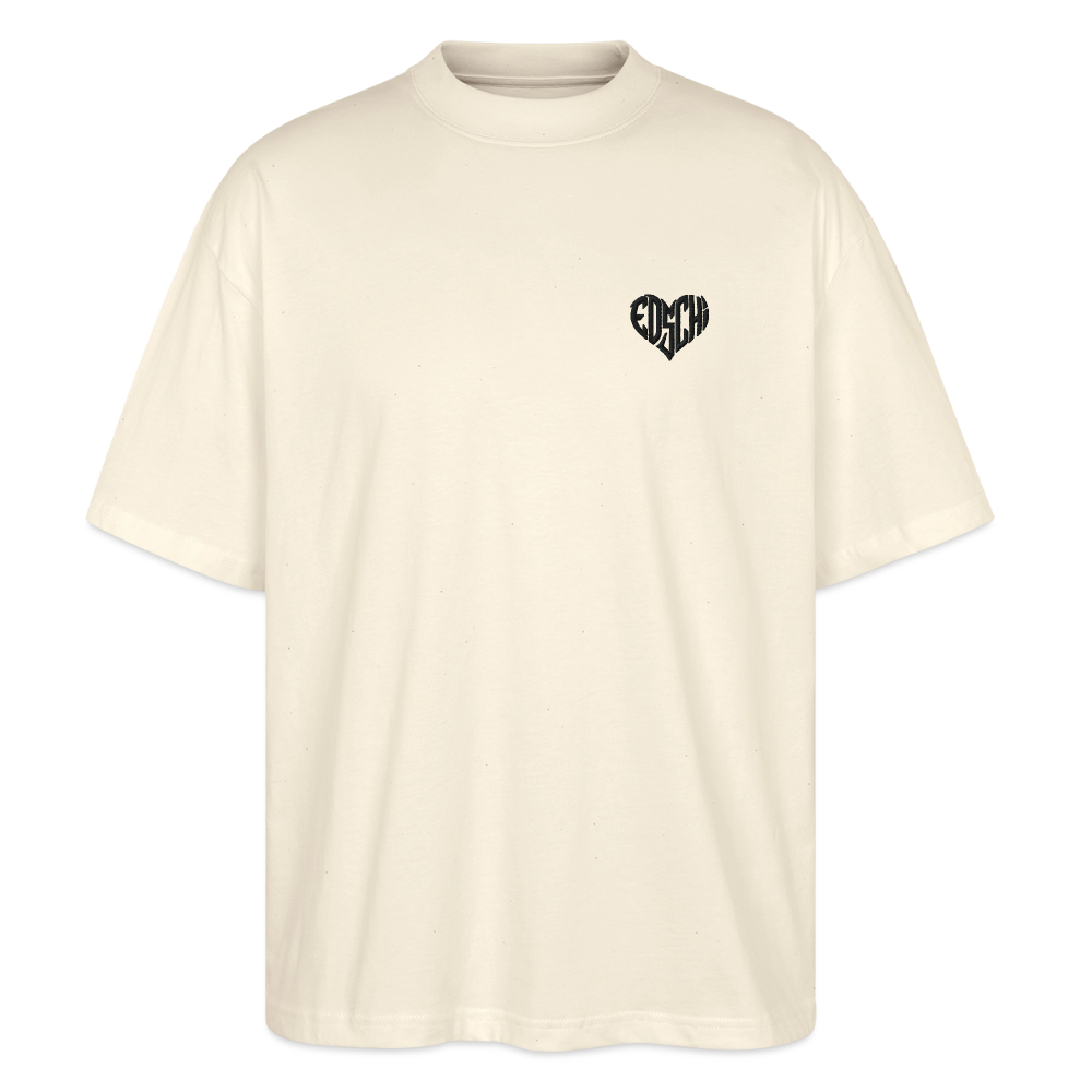 EDSCHI Oversized Unisex Bio T-Shirt Stick - Natur