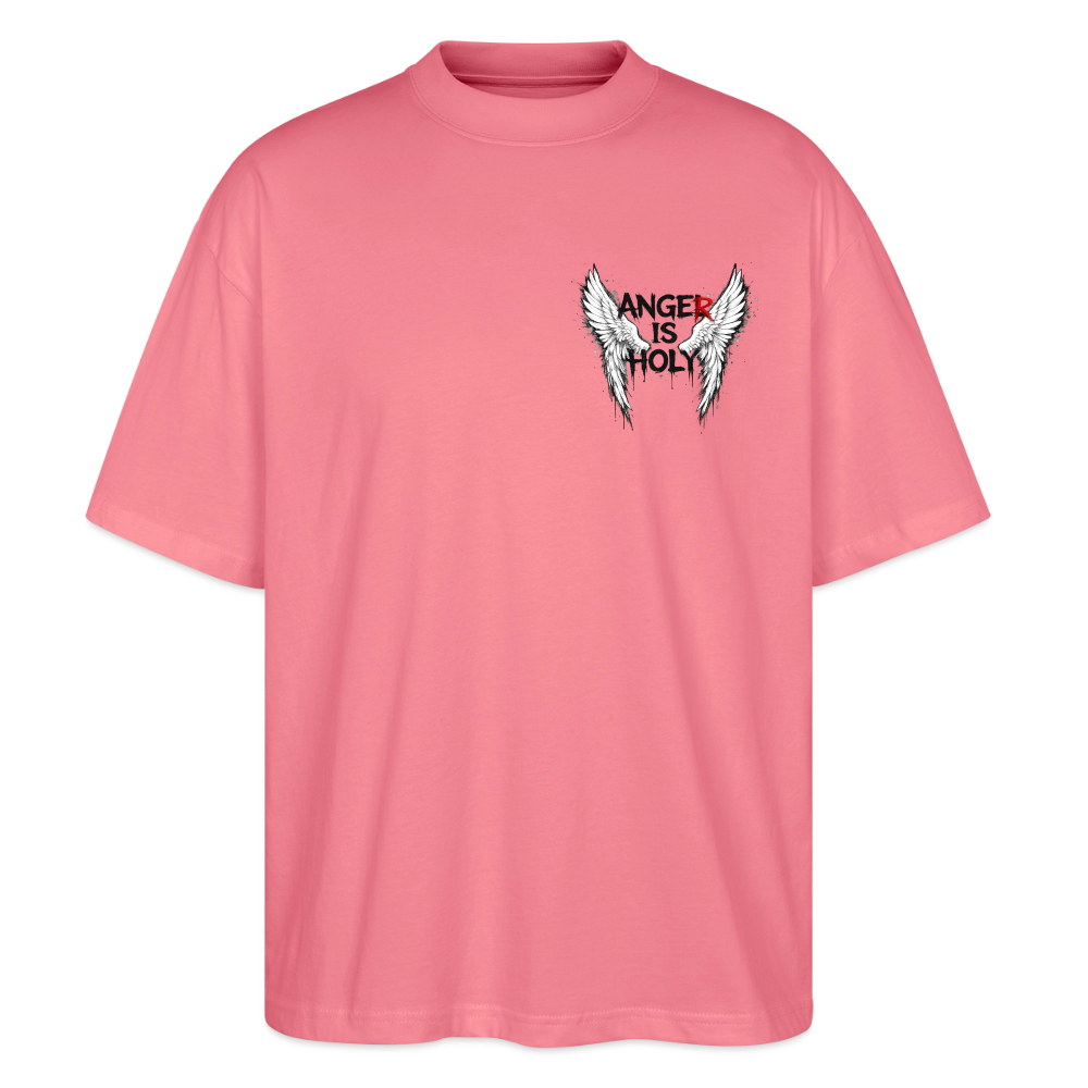 EDSCHI "ANGER IS HOLY" OVERSIZE T-SHIRT - Pink 