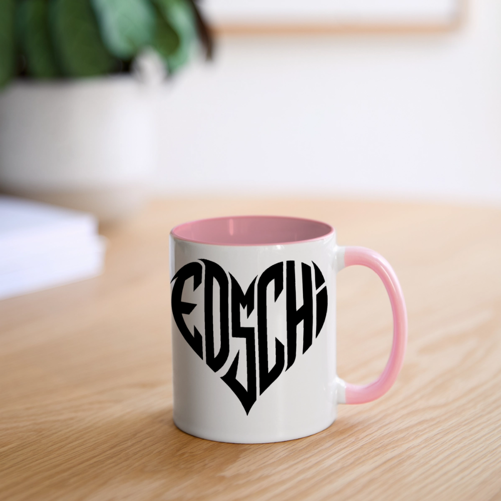 EDSCHI Tasse - Weiß/Pink