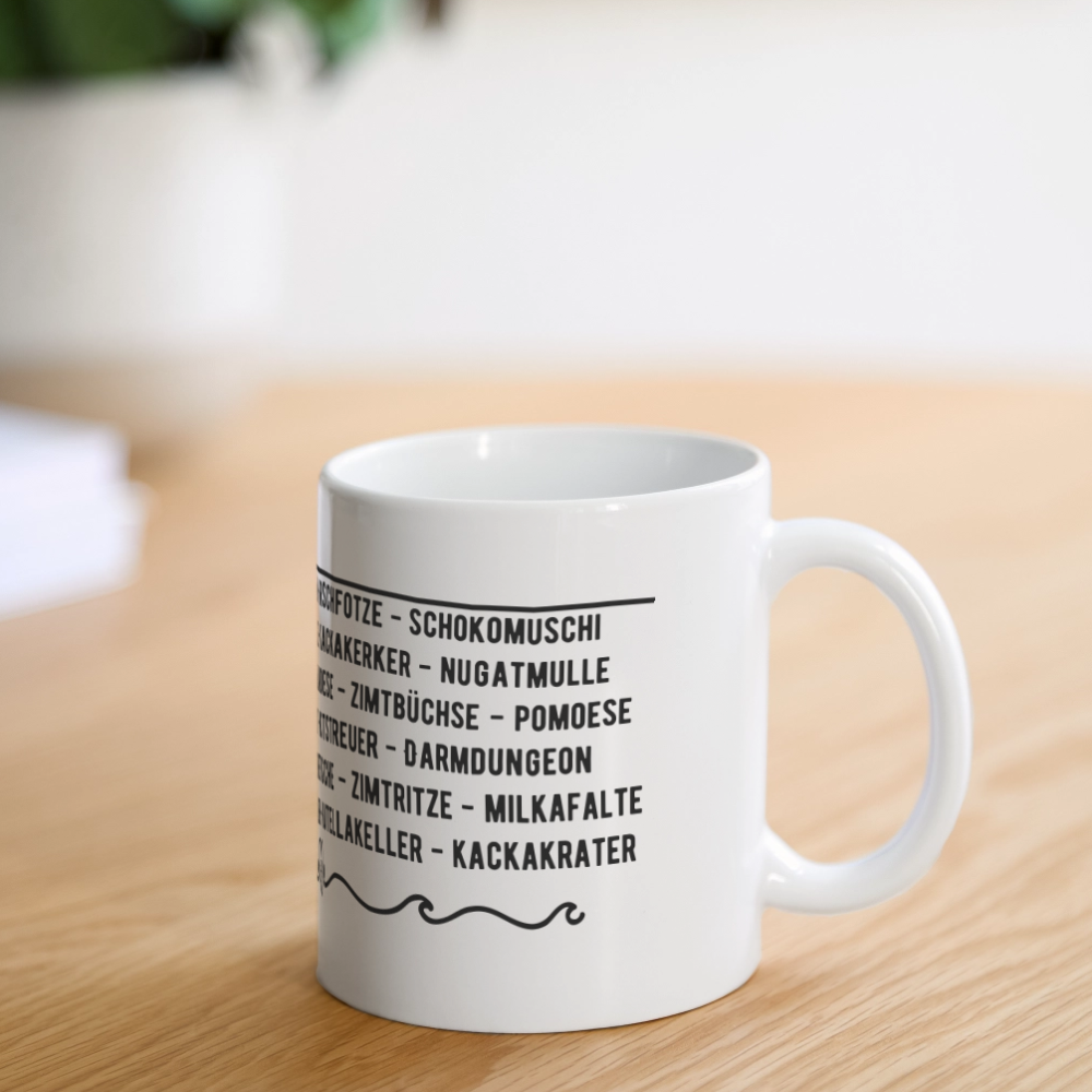 ARSCHLOCH Tasse - Weiß