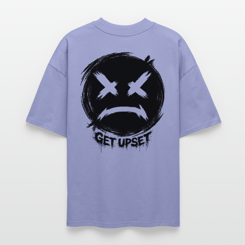 EDSCHI „ANGER LOOKS GOOD“ OVERSIZED T-SHIRT - Violett