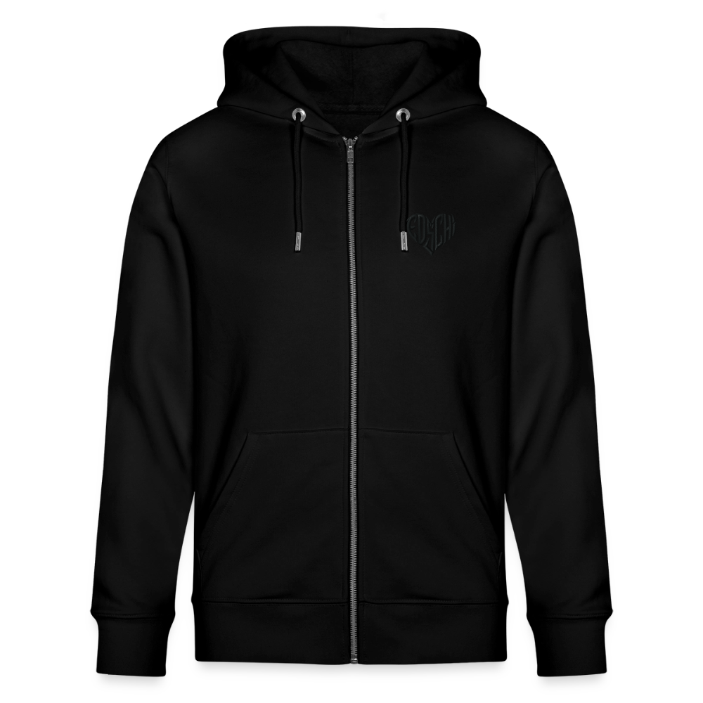 EDSCHI ZIP-HOODIE UNISEX - STICK SCHWARZ - Schwarz