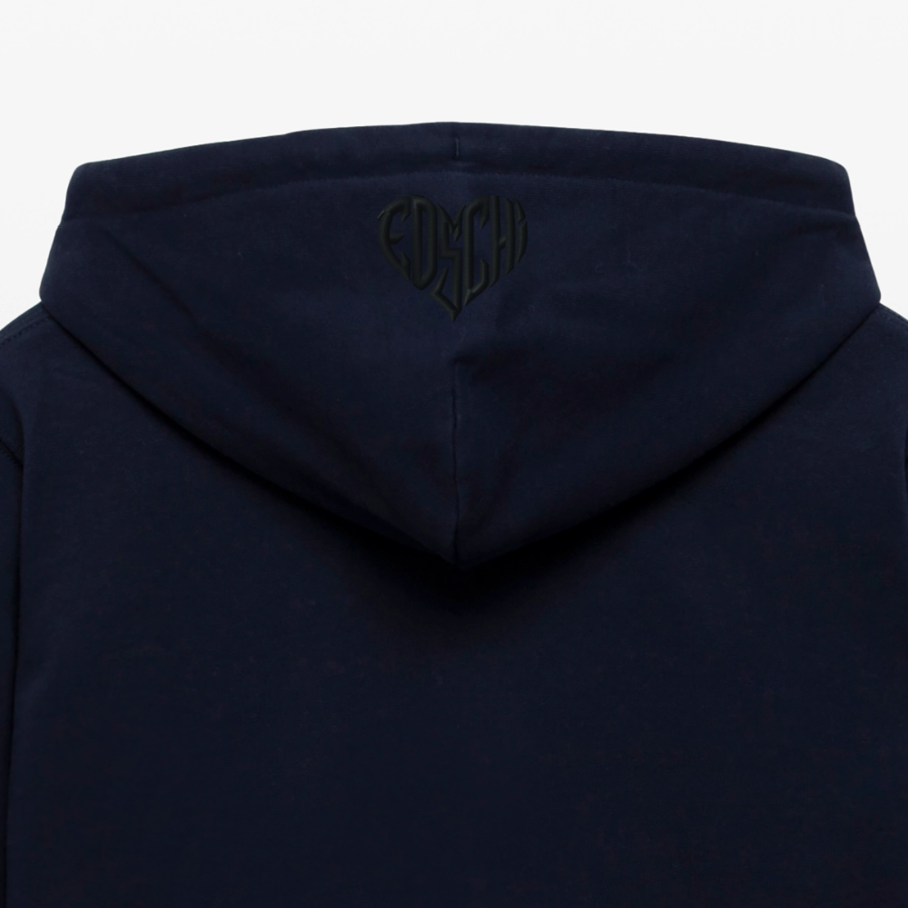 EDSCHI ZIP-HOODIE UNISEX - STICK SCHWARZ - Navy
