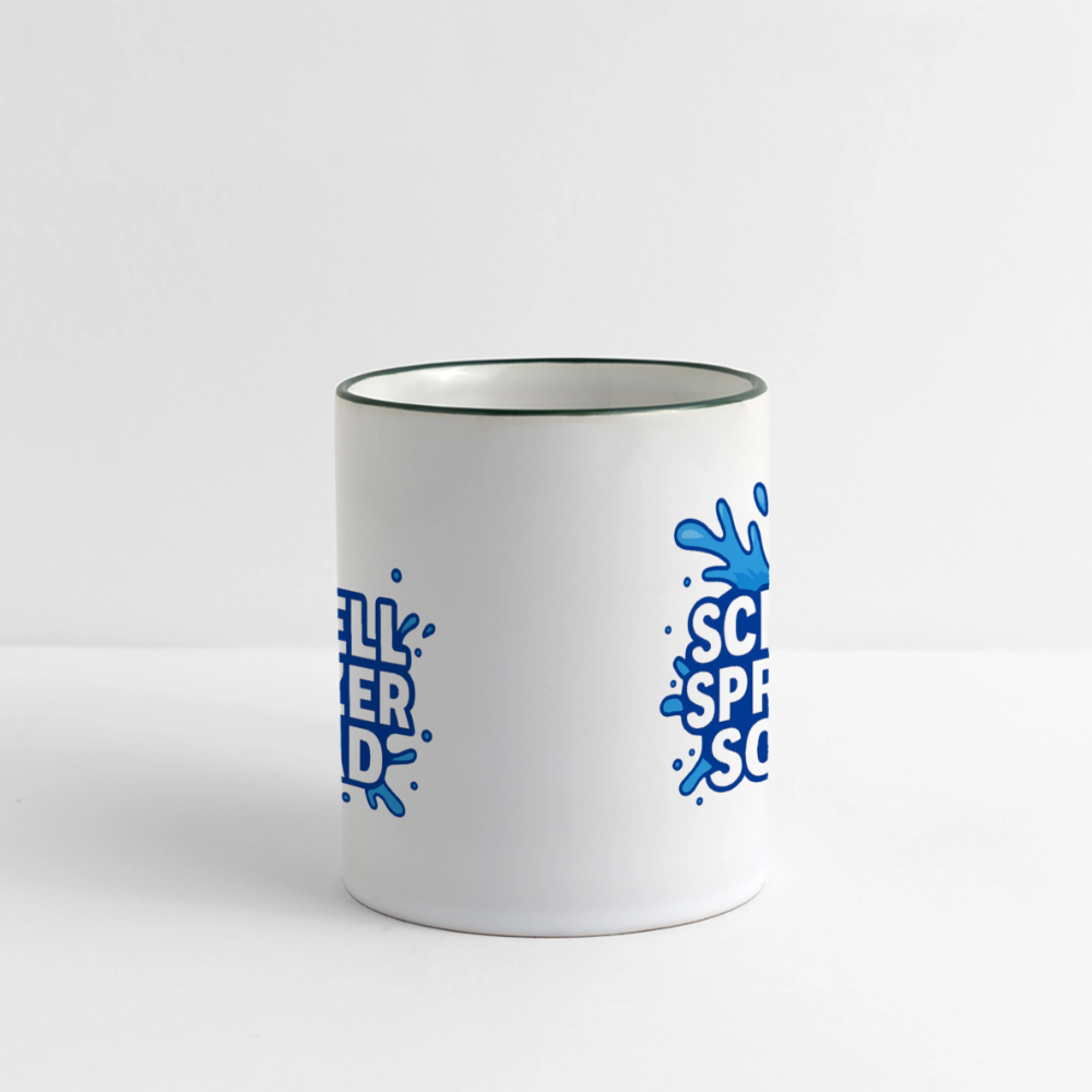 Schnell Spritzer Squad Tasse - Weiß/Dunkelgrün