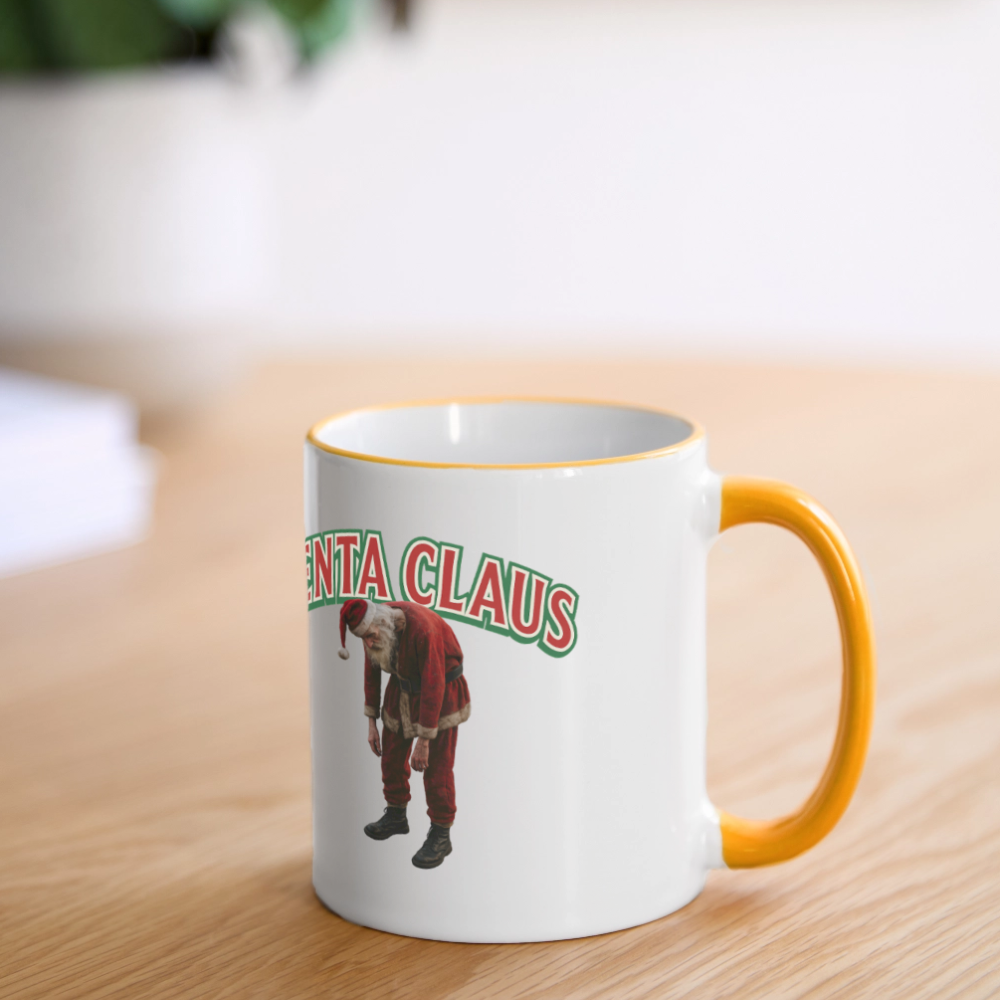 Fenta Claus Tasse - Weiß/Gelb