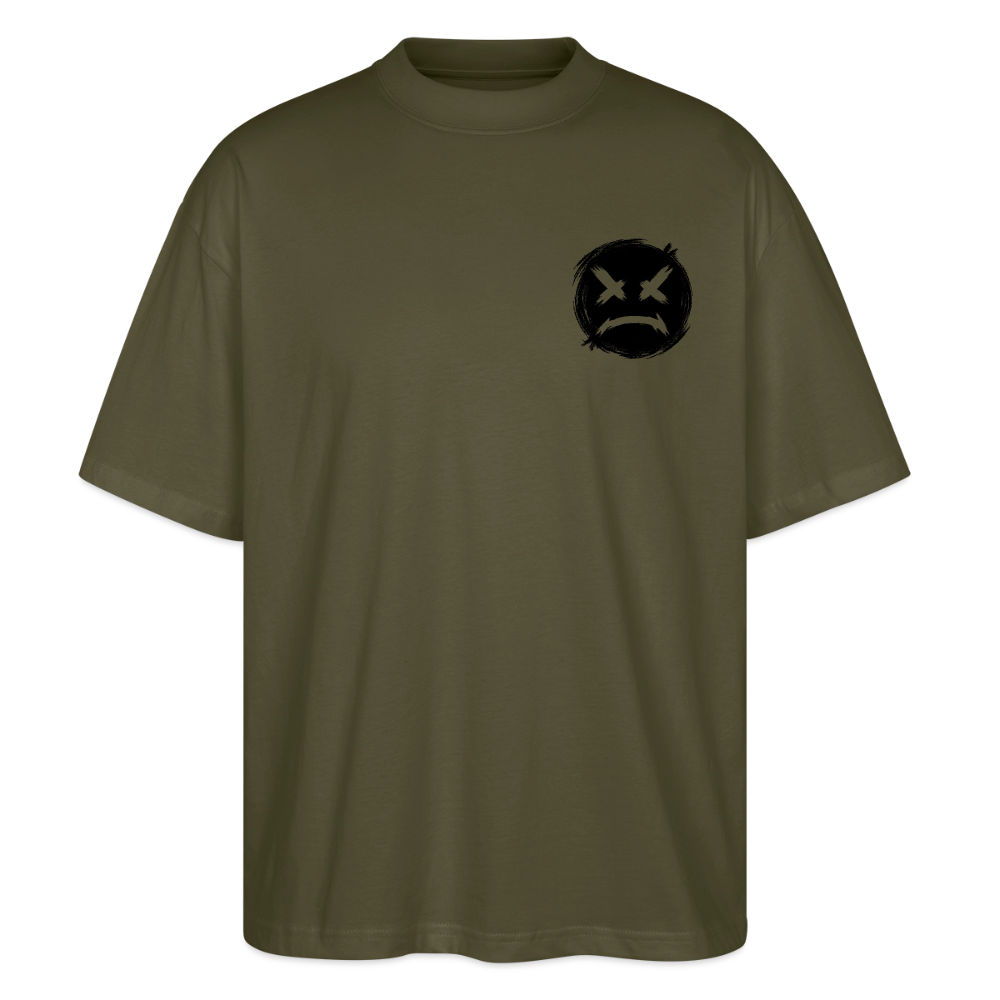 EDSCHI „ANGER LOOKS GOOD“ OVERSIZED T-SHIRT - Khaki