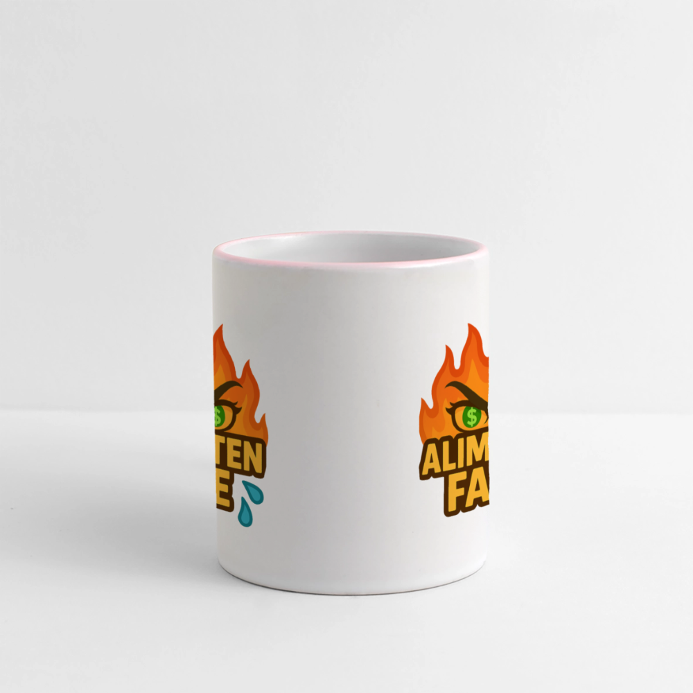 Alimentenfalle Tasse - Weiß/Pink