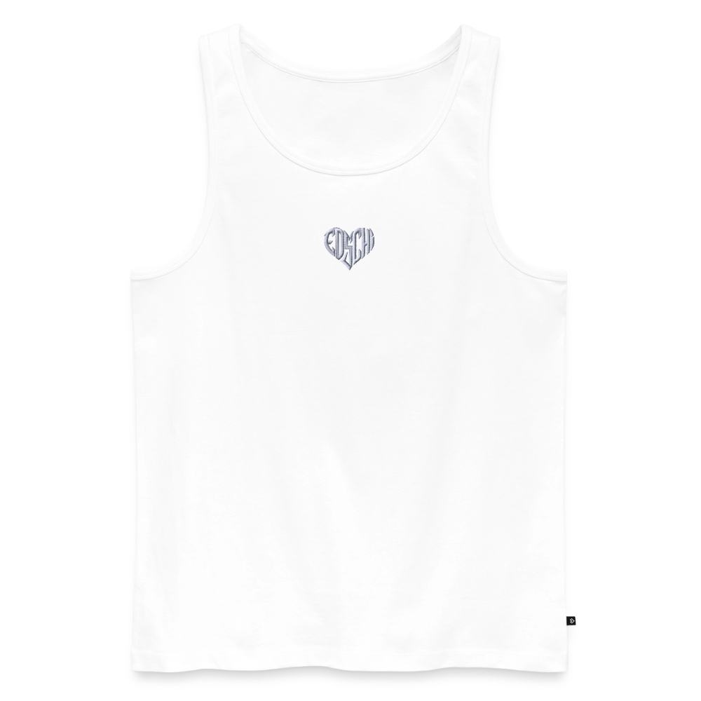 Männer Premium Tank Top Stick - Weiß