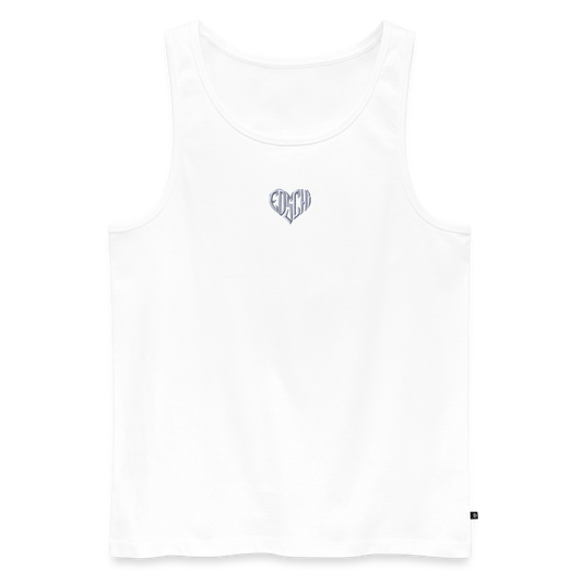 Männer Premium Tank Top Stick - Weiß