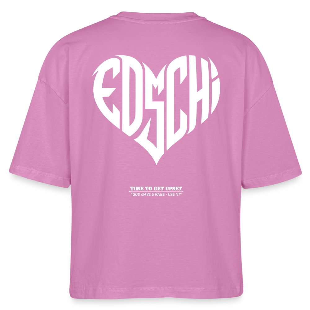 EDSCHI Frauen Boxy Bio-T-Shirt - Pink