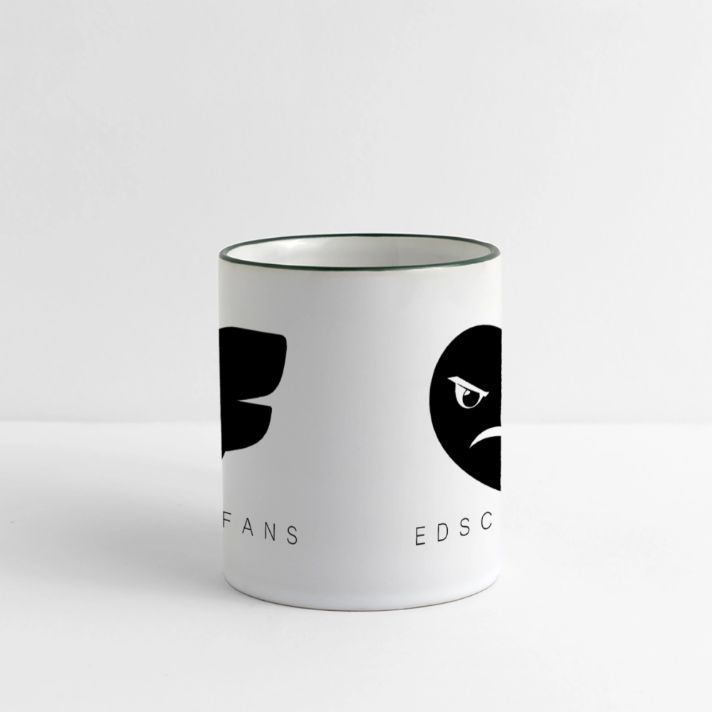 Edschifans Tasse - Weiß/Dunkelgrün