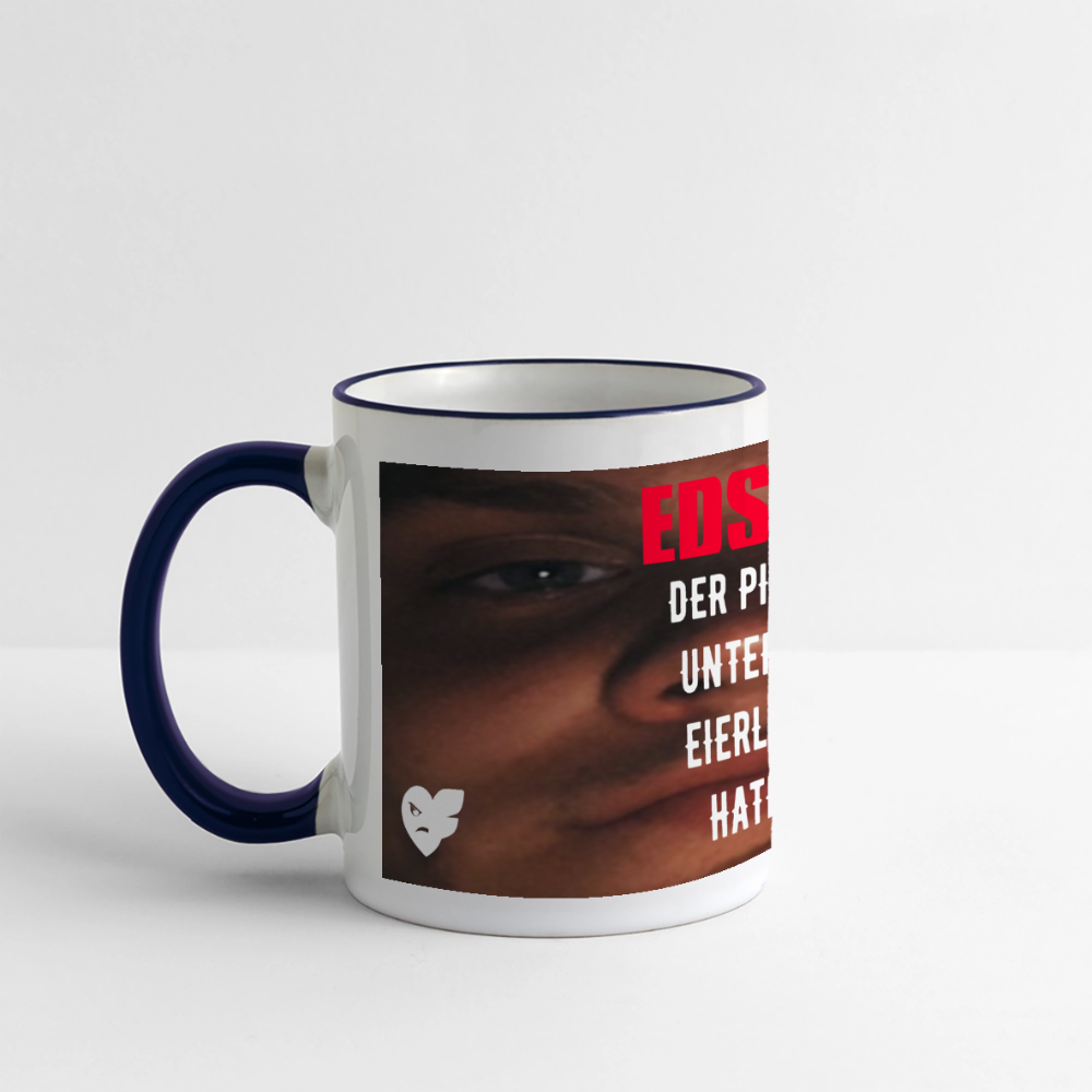 Edschi Tasse - Weiß/Kobaltblau