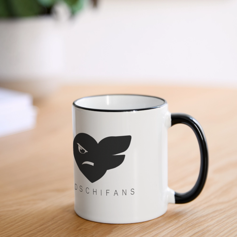 Edschifans Tasse - Weiß/Schwarz