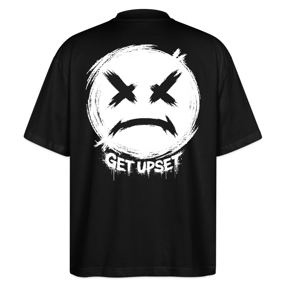 EDSCHI „ANGER LOOKS GOOD“ OVERSIZED T-SHIRT - Schwarz