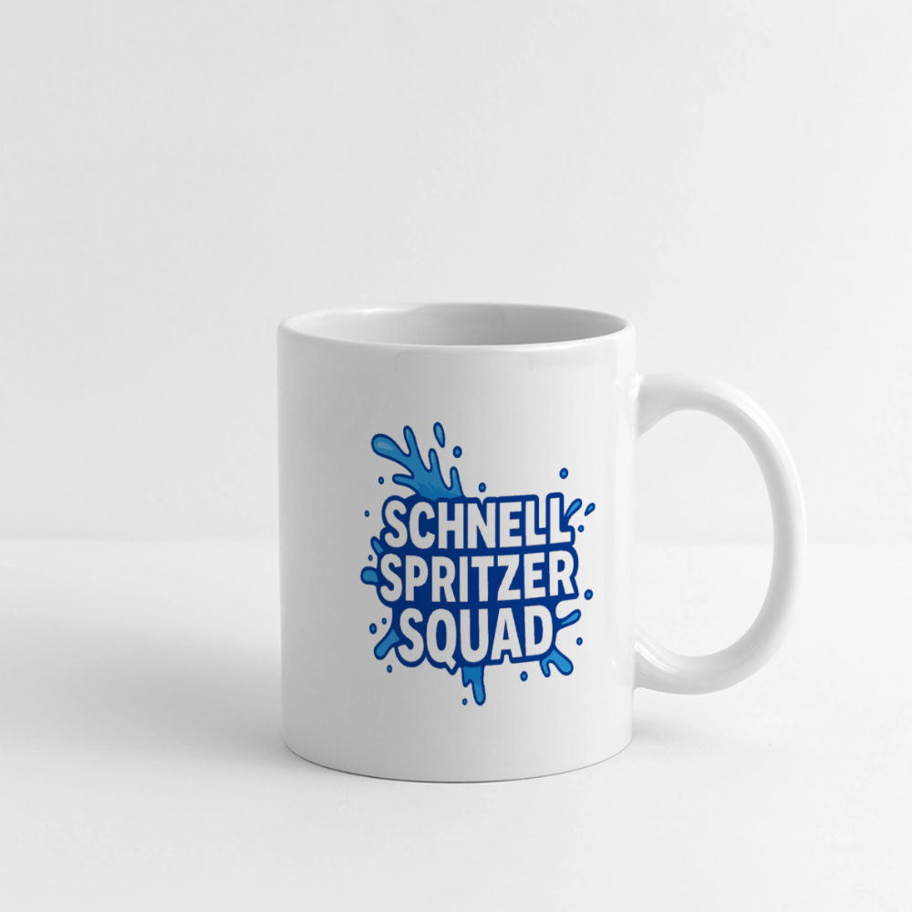 Schnell Spritzer Squad Tasse - Weiß
