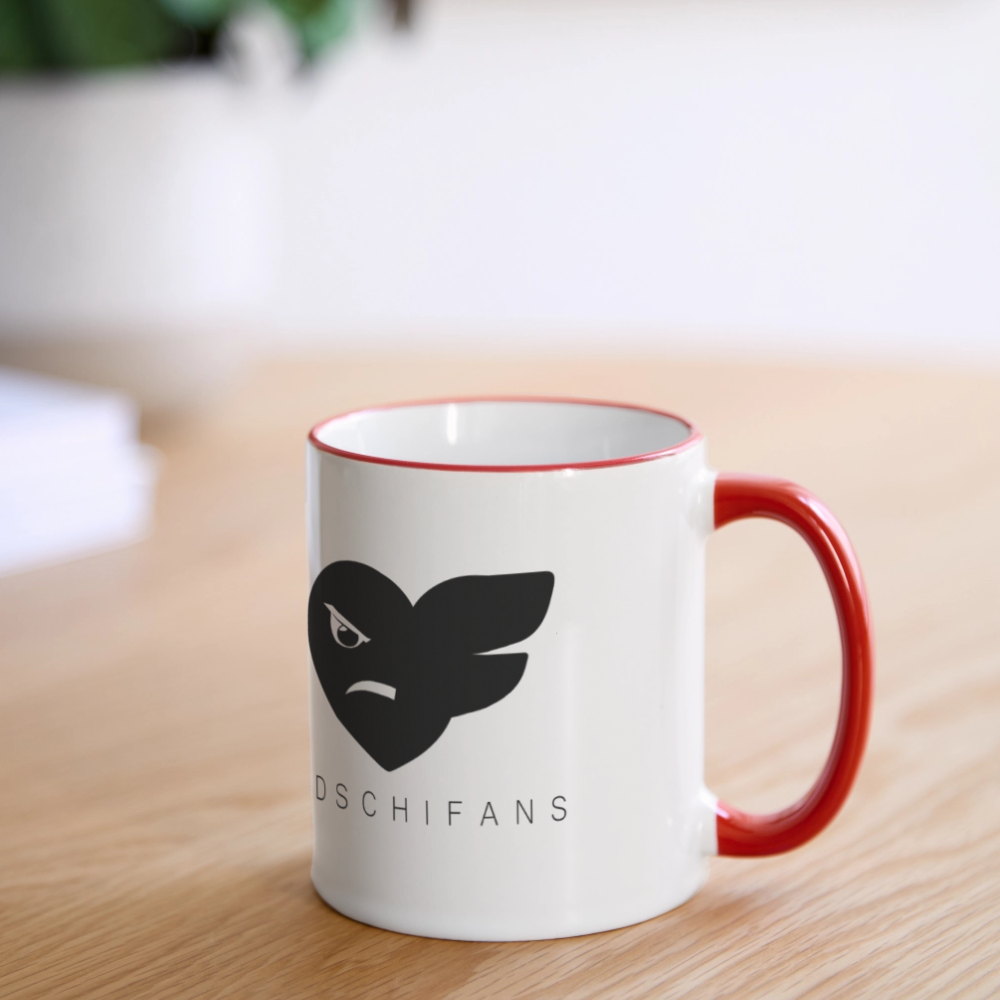 Edschifans Tasse - Weiß/Rot