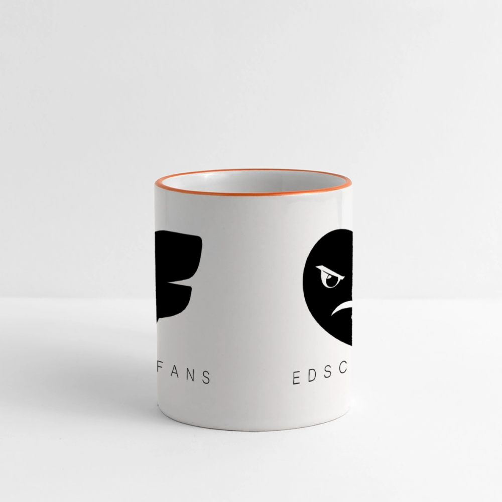 Edschifans Tasse - Weiß/Orange
