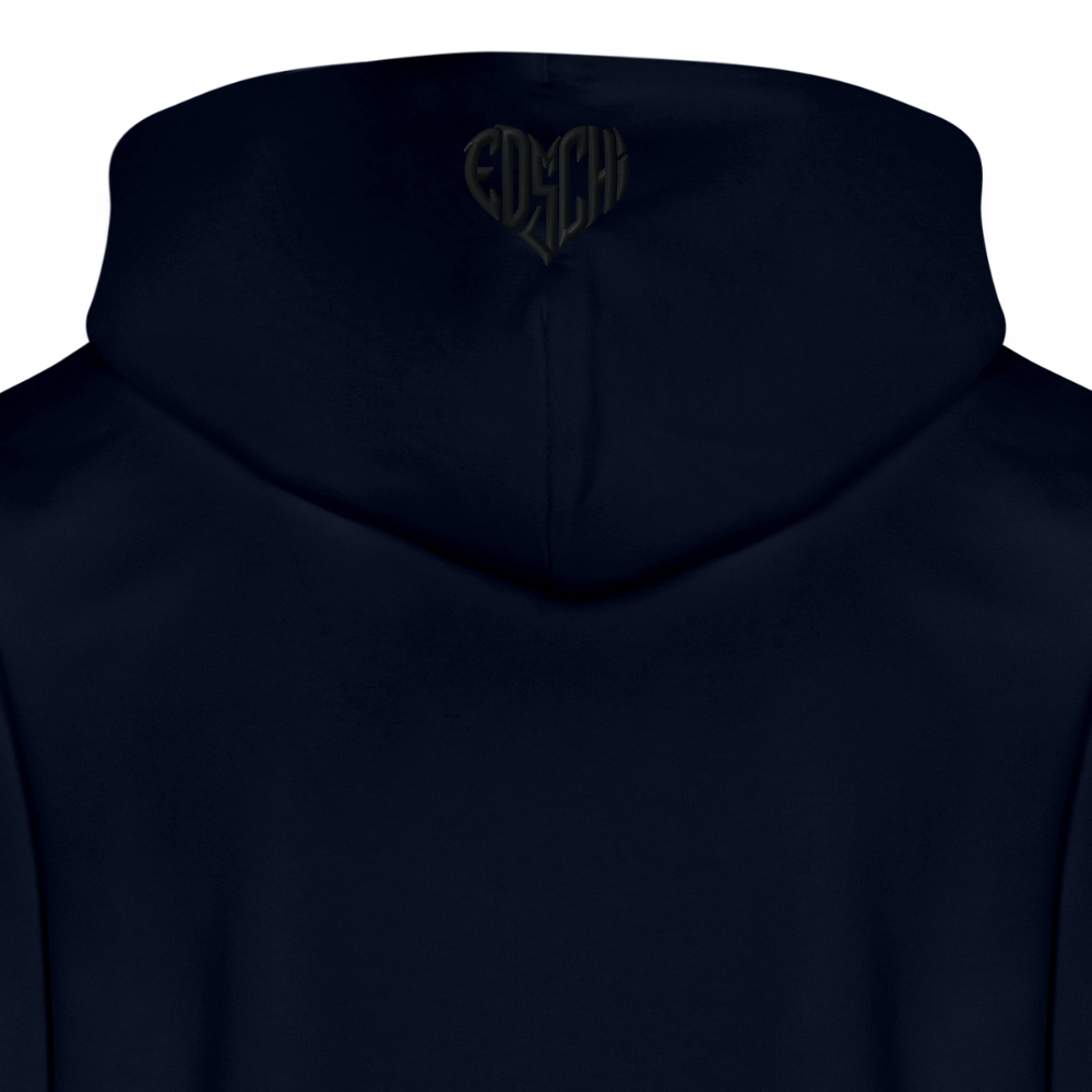 EDSCHI ZIP-HOODIE UNISEX - STICK SCHWARZ - Navy