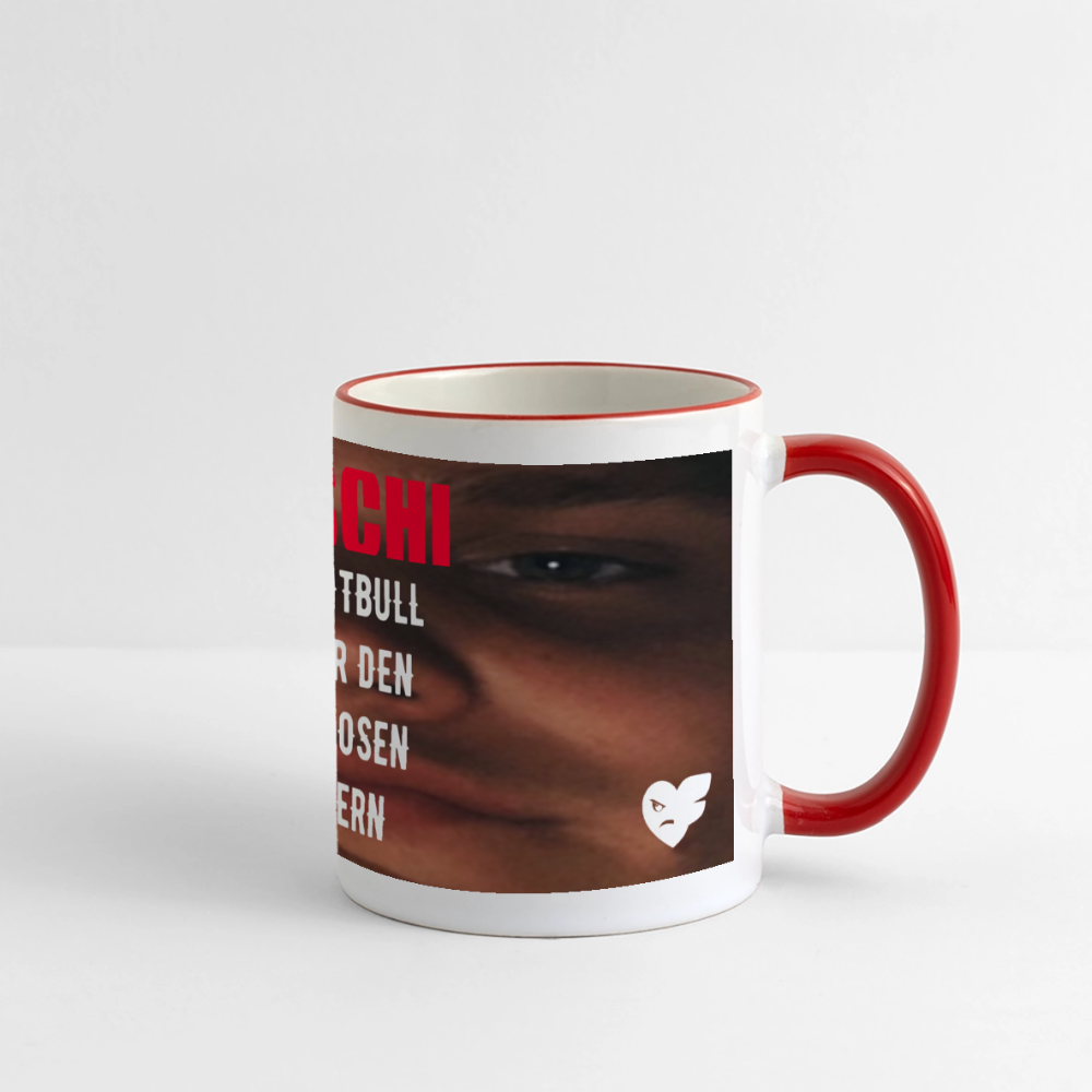 Edschi Tasse - Weiß/Rot