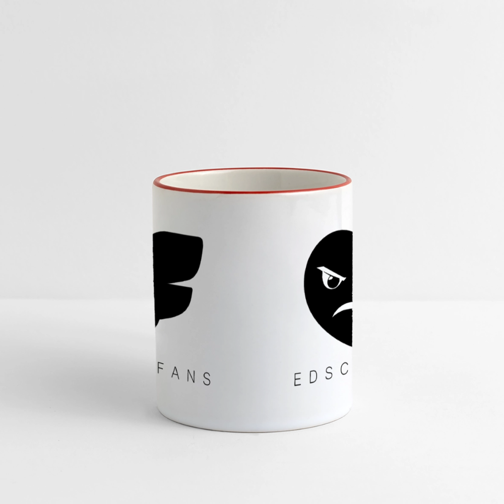 Edschifans Tasse - Weiß/Rot