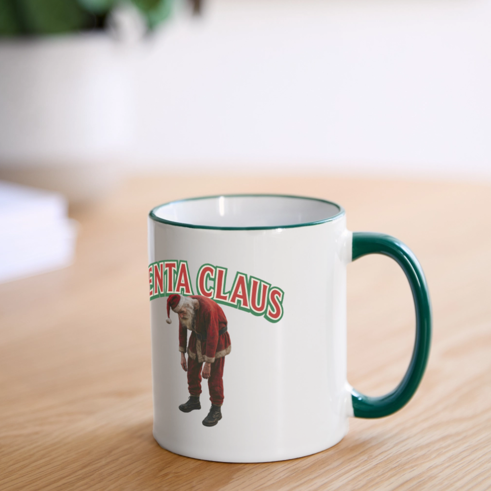 Fenta Claus Tasse - Weiß/Dunkelgrün