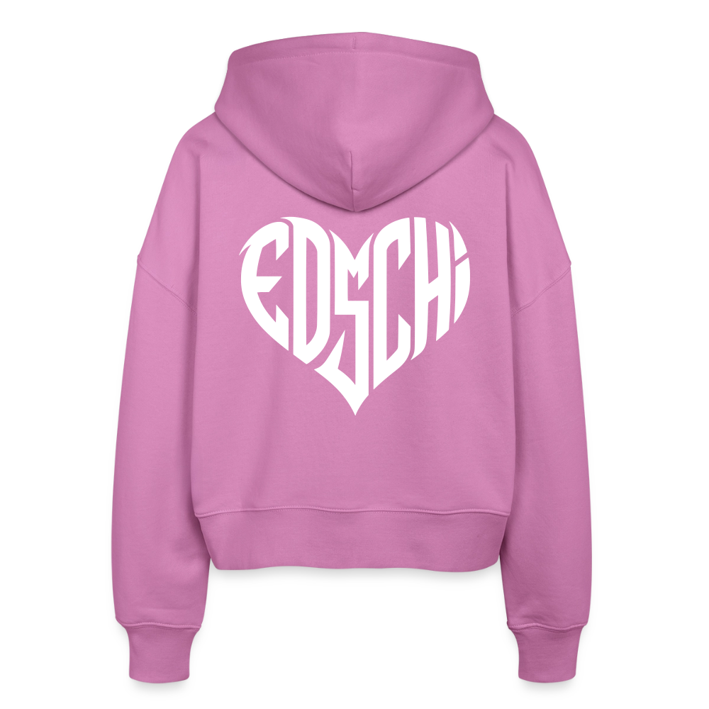 EDSCHI Frauen Bio Zip Hoodie Stick - Pink