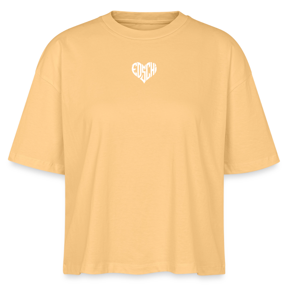 EDSCHI Frauen Boxy Bio-T-Shirt - Mispel