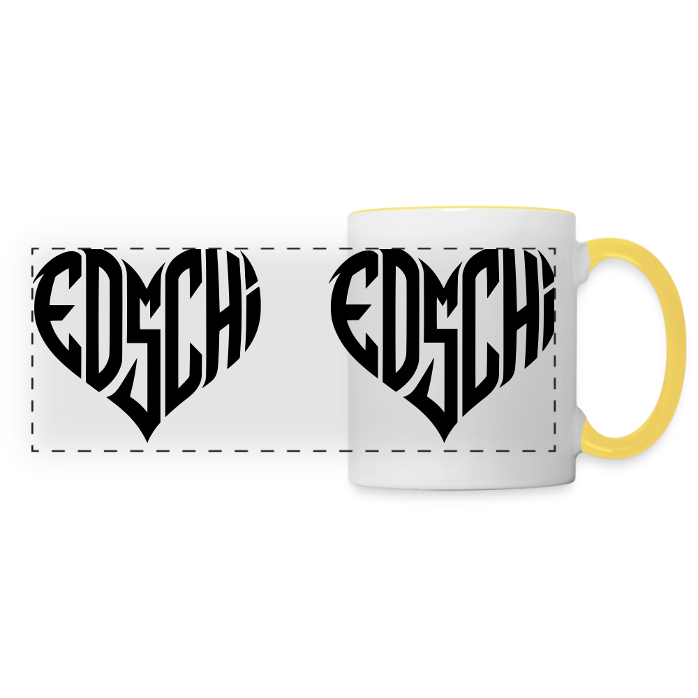 EDSCHI Tasse - Weiß/Gelb