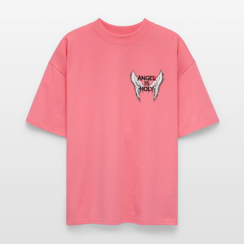EDSCHI "ANGER IS HOLY" OVERSIZE T-SHIRT - Pink 
