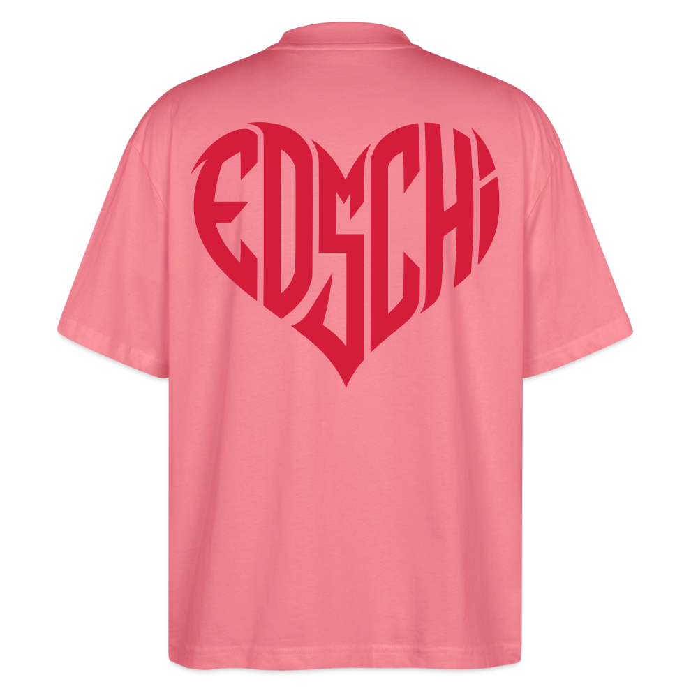 EDSCHI Oversized Unisex Bio T-Shirt Stick - Pink 