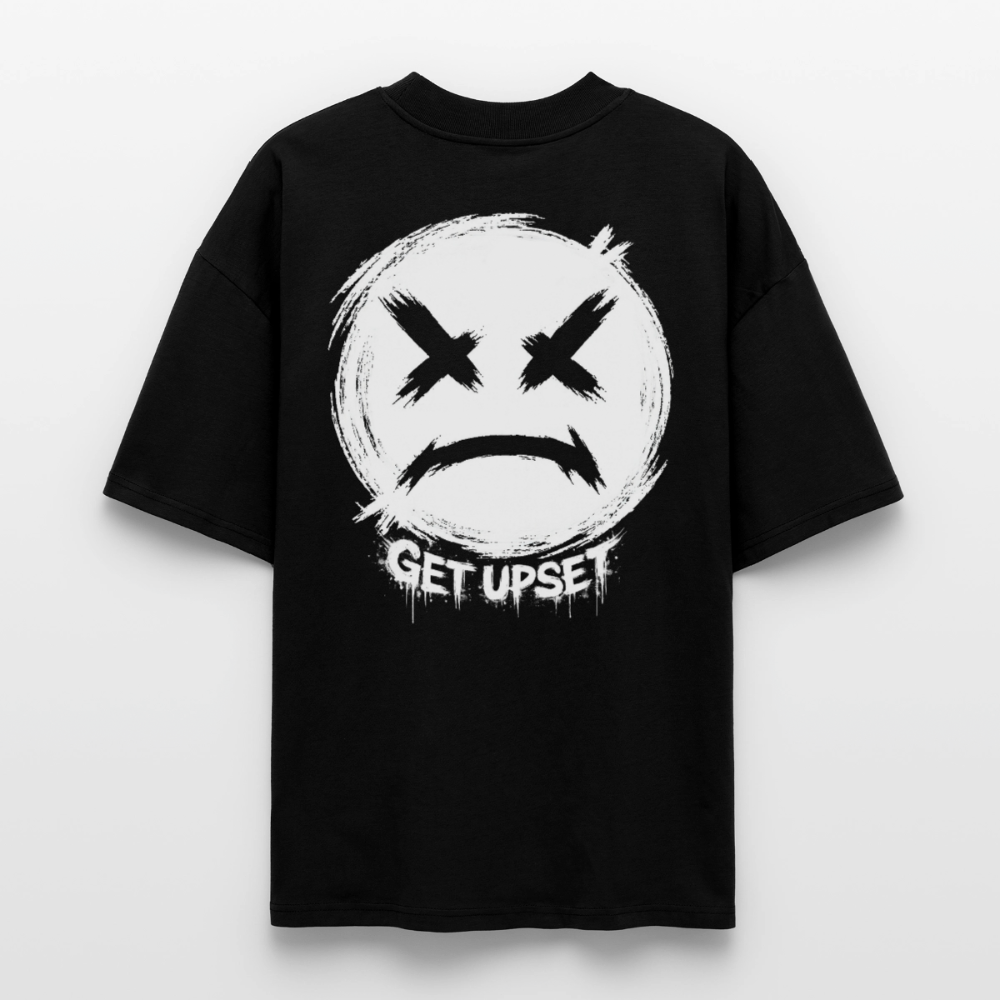 EDSCHI „ANGER LOOKS GOOD“ OVERSIZED T-SHIRT - Schwarz